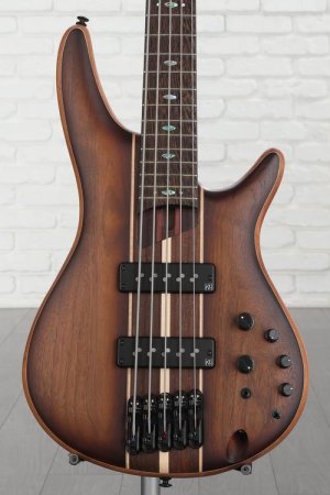Photo of Ibanez Premium SR1355B 5-string Bass Guitar - Dual Mocha Burst Flat
