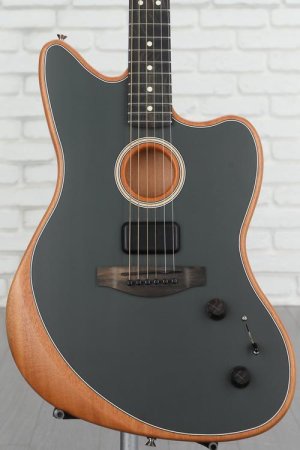 Photo of Fender American Acoustasonic Jazzmaster Acoustic-electric Guitar - Tungsten