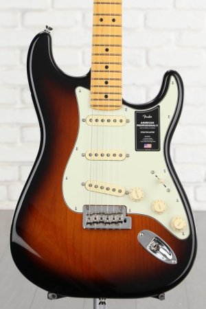 Photo of Fender American Professional II Stratocaster Electric Guitar with Maple Fingerboard - 2-color Sunburst