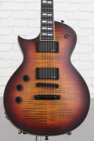 Photo of ESP USA Eclipse Left-handed Electric Guitar - Tiger Eye Sunburst