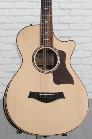 Photo of Taylor 812ce, 12-fret Acoustic-electric Guitar - Natural with V-Class Bracing and Radiused Armrest
