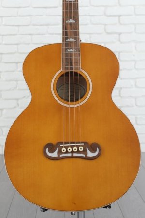 Photo of Epiphone El Capitan J-200 Studio Acoustic-electric Bass Guitar - Aged Vintage Natural