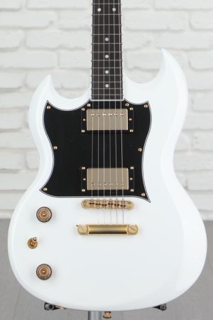 Photo of Schecter ZV-H6LLYW66D Zacky Vengeance Signature Left-handed Electric Guitar - Gloss White
