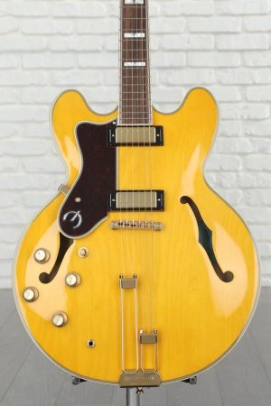 Photo of Epiphone Sheraton Frequensator Left-handed Semi-hollowbody Electric Guitar - Natural