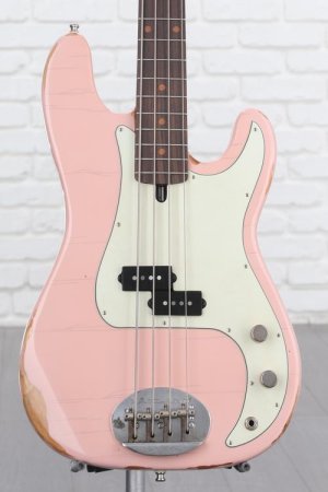 Photo of Lakland USA Classic 44-64 Aged Bass Guitar - Shell Pink, Sweetwater Exclusive