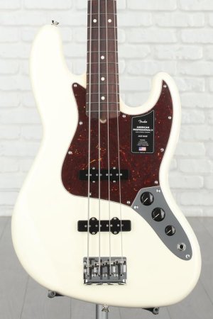 Photo of Fender American Professional II Jazz Bass - Olympic White with Rosewood Fingerboard