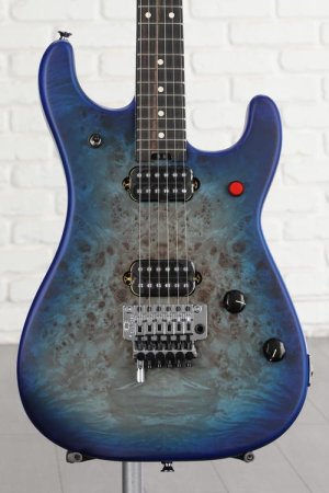 Photo of EVH 5150 Series Deluxe Poplar Burl Electric Guitar - Aqua Burst