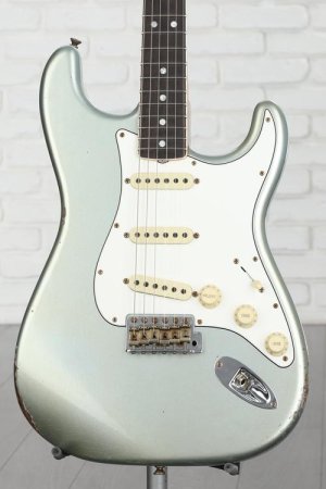 Photo of Fender Custom Shop '67 Stratocaster Relic Electric Guitar - Firemist Silver, Sweetwater Exclusive