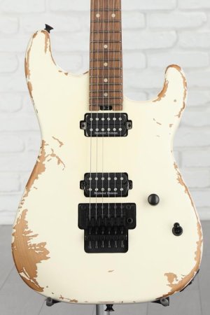 Photo of Charvel Pro-Mod Relic San Dimas Style 1 HH FR PF Electric Guitar - Weathered White