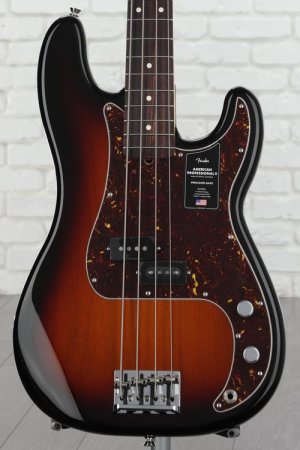 Photo of Fender American Professional II Precision Bass - 3-color Sunburst with Rosewood Fingerboard