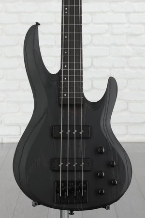 Photo of ESP LTD Signature Mike Leon B-4 Bass Guitar - Black Blast