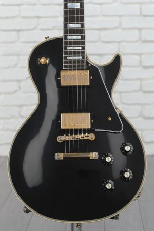 Photo of Gibson Custom 1968 Les Paul Custom Reissue Electric Guitar - Murphy Lab Ultra Light Aged Ebony