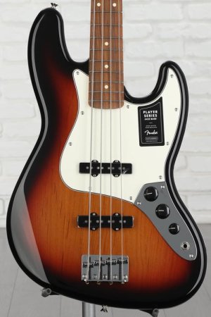 Photo of Fender Player Jazz Bass - 3-Tone Sunburst with Pau Ferro Fingerboard