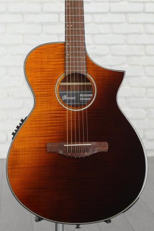 Photo of Ibanez AEWC32FM Acoustic-Electric Guitar - Amber Sunset Fade