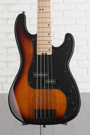 Photo of Schecter P-5 5-string Bass - 3-tone Sunburst