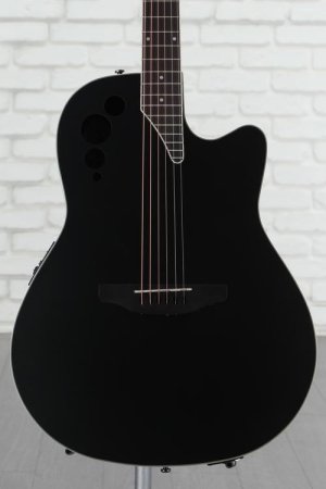 Photo of Ovation Applause AE44-5S Mid-depth Acoustic-electric Guitar - Black Satin