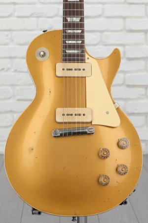 Photo of Gibson Custom 1954 Les Paul Goldtop Reissue Electric Guitar - Murphy Lab Heavy Aged Double Gold
