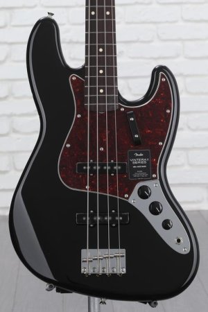 Photo of Fender Vintera II '60s Jazz Bass - Black with Rosewood Fingerboard