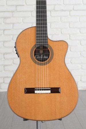 Photo of Cordoba Fusion 12 Orchestra CE Nylon String Acoustic Guitar - Cedar