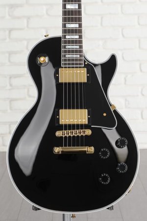 Photo of Gibson Custom Les Paul Custom - Ebony with Ebony Fingerboard