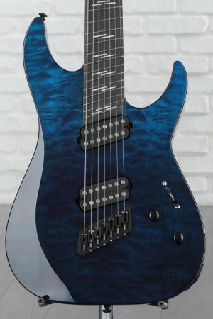 Photo of Schecter Reaper-7 Elite Multi-scale 7-string Electric Guitar - Deep Ocean Blue