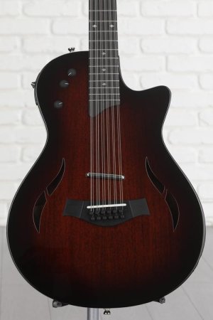 Photo of Taylor T5z-12 Classic Deluxe 12-string Hollowbody Electric Guitar - Gloss Shaded Edgeburst, Sweetwater Exclusive