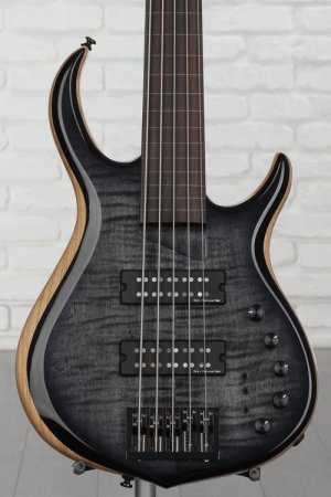 Photo of Sire Marcus Miller M7 5-string Fretless Bass Guitar - Transparent Black