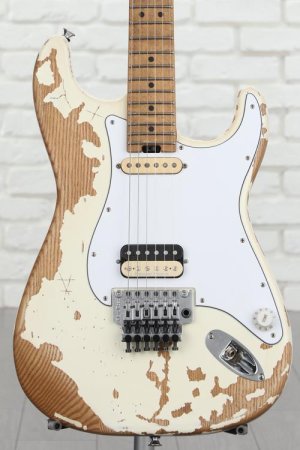 Photo of Charvel Super-Stock SC1 Artist Signature Limited-edition Henrik Danhage Electric Guitar - White Relic