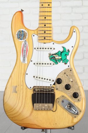 Photo of Fender Custom Shop Limited Edition Jerry Garcia Alligator Strat Electric Guitar - Natural