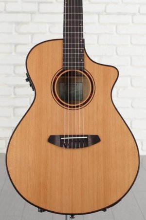 Photo of Breedlove ECO Pursuit Exotic S Concert CE Nylon String Acoustic-Electric Guitar - Red Cedar-Myrtlewood