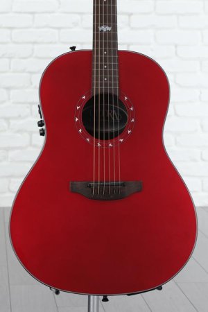 Photo of Ovation Ultra E 1516 Mid Depth Acoustic-electric Guitar - Vampira Red