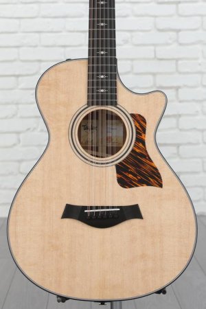 Photo of Taylor 352ce 12-string Acoustic-electric Guitar - Natural with Firestripe Pickguard