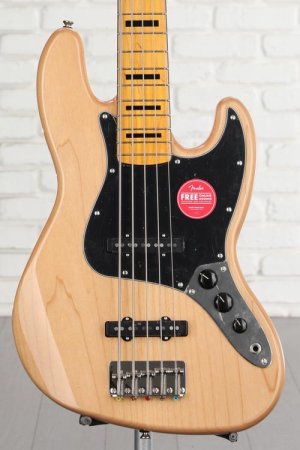Photo of Squier Classic Vibe '70s Jazz Bass V - Natural with Maple Fingerboard