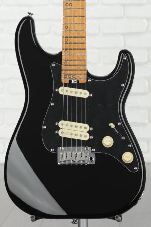 Photo of Schecter MV-6 Electric Guitar - Gloss Black with Maple Fingerboard