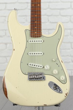 Photo of Fender Custom Shop GT11 Relic Stratocaster - Vintage White - Sweetwater Exclusive