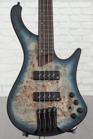 Photo of Ibanez EHB Ergonomic Headless Bass Guitar - Cosmic Blue Starburst Flat