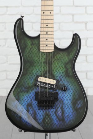 Photo of Kramer Baretta Electric Guitar - Snakeskin Green Blue Fade