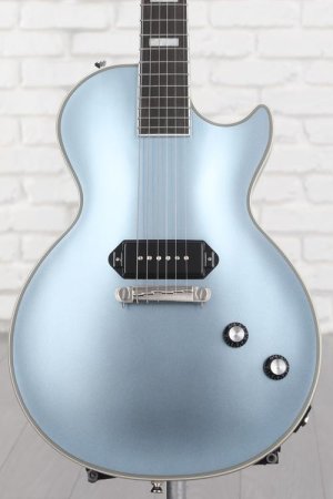 Photo of Epiphone Jared James Nichols "Blues Power" Les Paul Custom Electric Guitar - Aged Pelham Blue