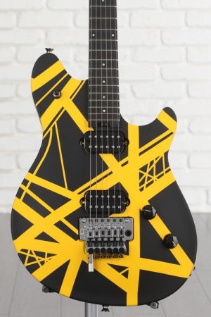 Photo of EVH Wolfgang Special Electric Guitar - Satin Striped Black/Yellow