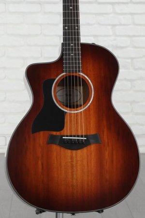Photo of Taylor 224ce-K DLX Left-handed Acoustic-electric Guitar - Shaded Edgeburst with Layered Koa Back & Sides