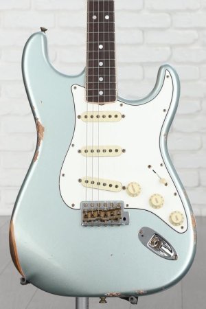 Photo of Fender Custom Shop '67 Stratocaster Relic Electric Guitar - Firemist Silver, Sweetwater Exclusive