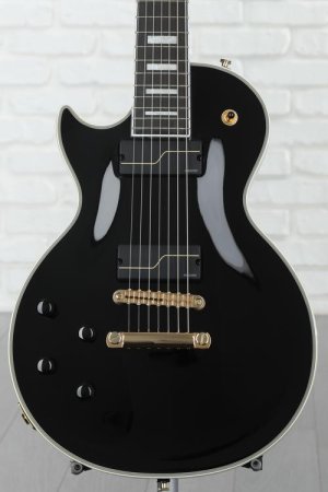 Photo of Epiphone 7-string Matt Heafy Les Paul Custom Origins Left-handed Electric Guitar - Ebony
