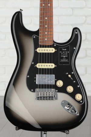 Photo of Fender Player Plus Stratocaster HSS Electric Guitar - Silverburst with Pau Ferro Fingerboard