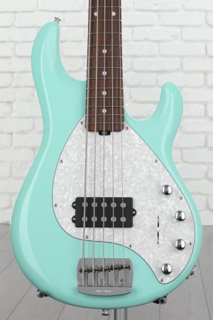 Photo of Ernie Ball Music Man StingRay Special 5 H Bass Guitar - Laguna Green with Rosewood Fingerboard