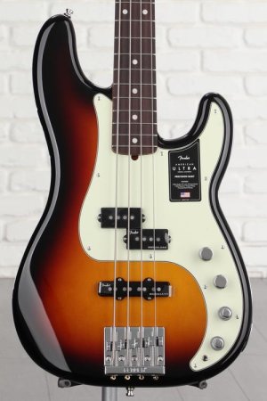 Photo of Fender American Ultra Precision Bass - Ultraburst with Rosewood Fingerboard