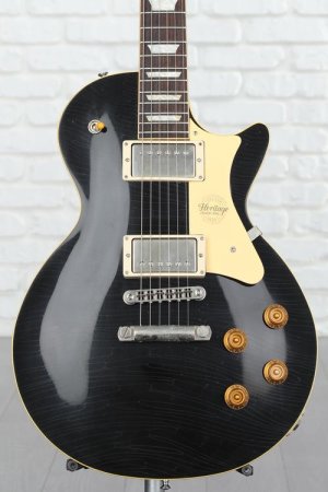 Photo of Heritage Artisan Aged Custom Core Plain Top H-150 Electric Guitar - Ebony