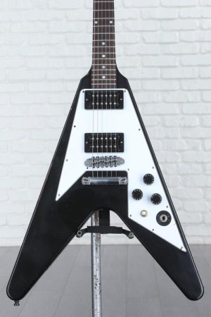 Photo of Gibson Custom Kirk Hammett 1979 Flying V Solidbody Electric Guitar - Ebony
