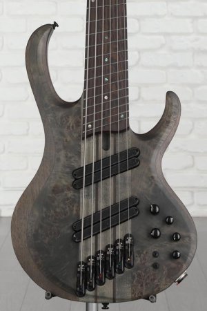 Photo of Ibanez BTB806MS 6-string Bass Guitar - Transparent Gray Flat