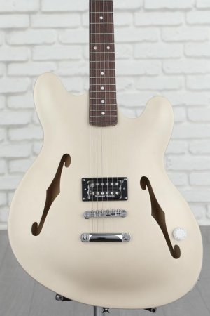 Photo of Fender Tom DeLonge Starcaster Semi-hollowbody Electric Guitar - Satin Shoreline Gold