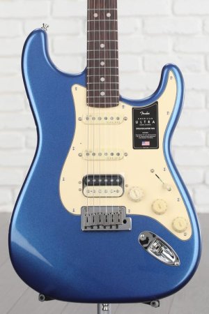 Photo of Fender American Ultra Stratocaster HSS - Cobra Blue with Rosewood Fingerboard